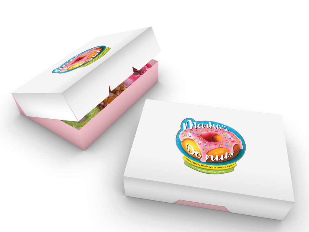 Donut boxes with prime label