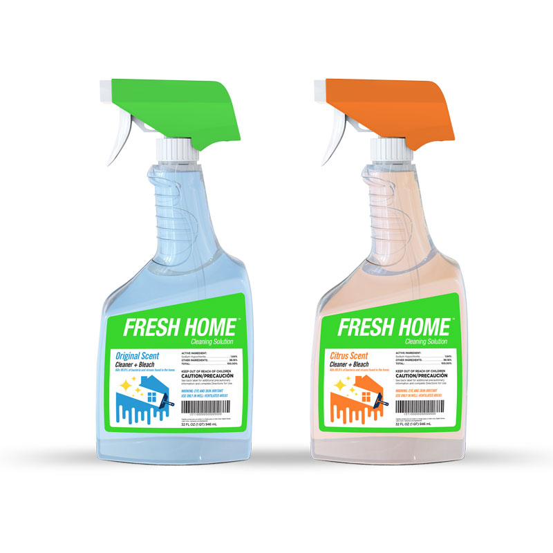 Spray bottle labels