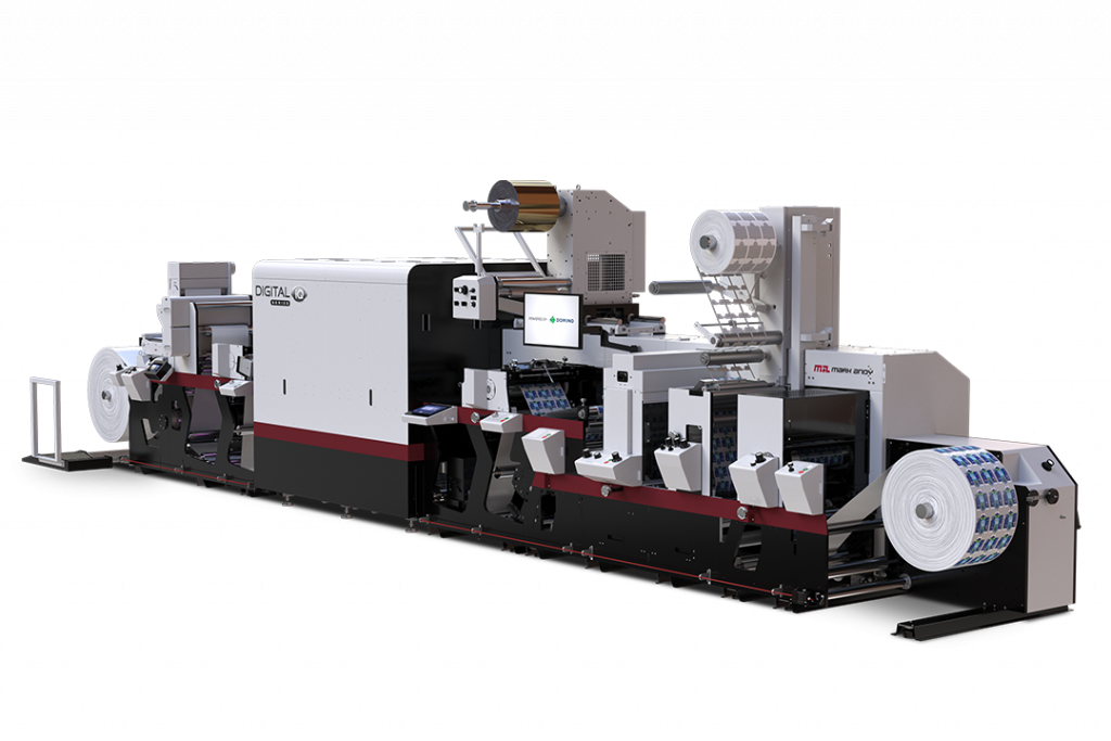 digital hybrid inkjet label press