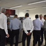 Visitors experience first-hand how to optimize production with a Presstek 34DI offset press.