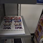 Sheet-fed labels off of the Presstek 34DI digital offset press.